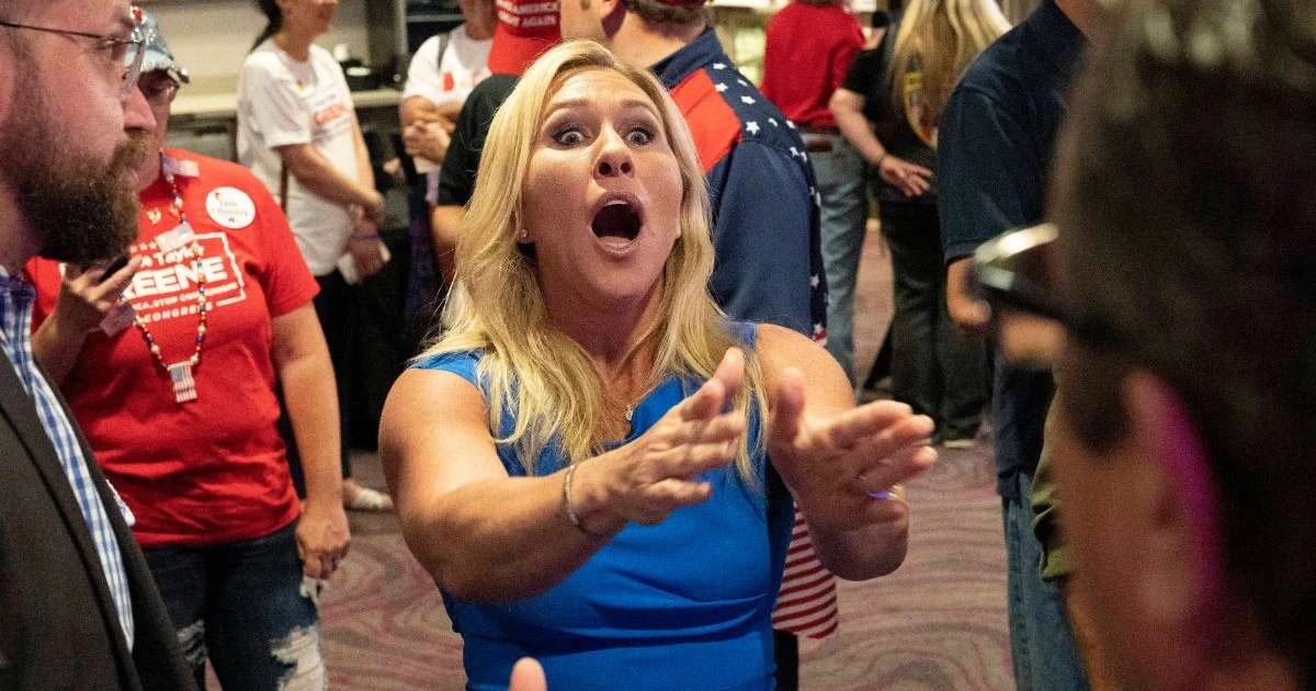 Marjorie Taylor Greene joins GOP exodus