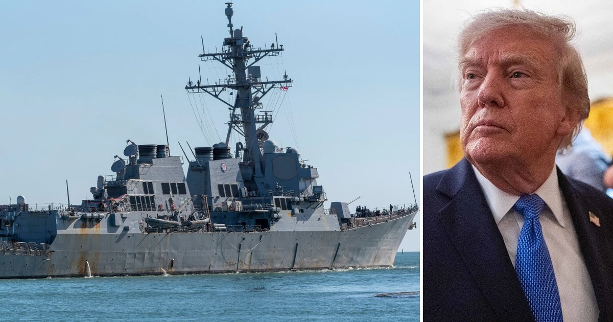 Donald Trump’s Navy in another crisis over stranded warship