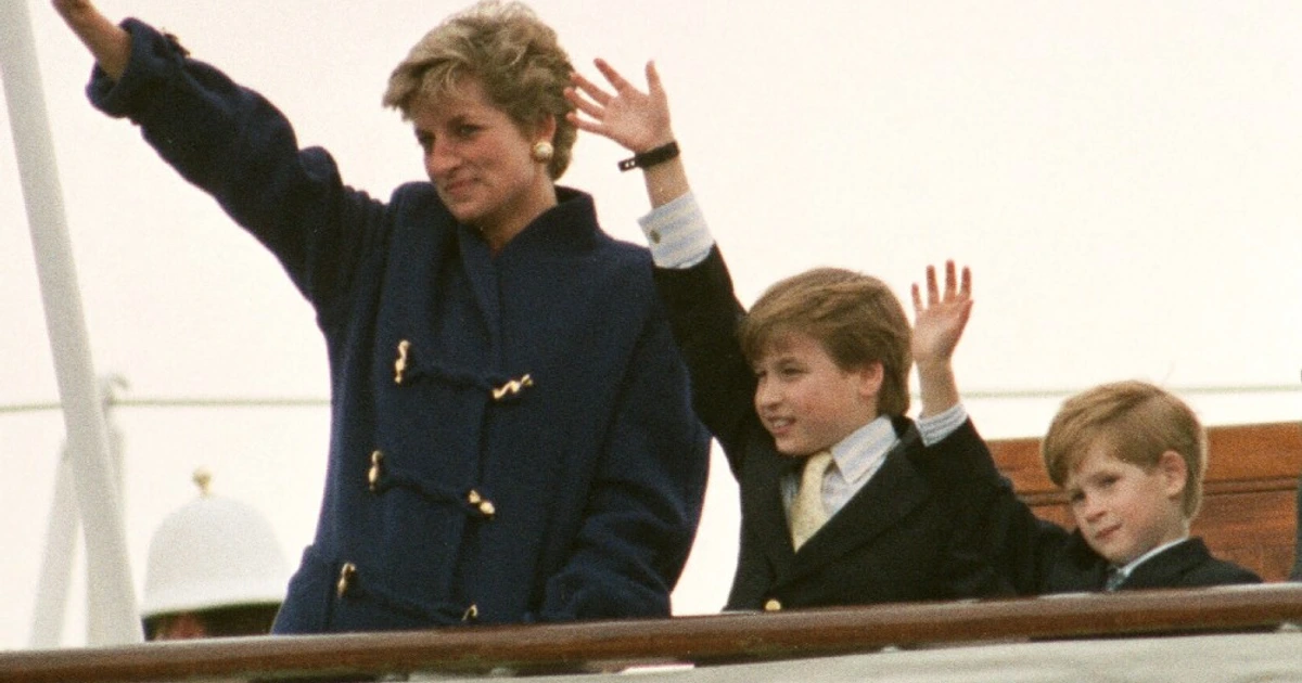 Princess Diana Was 'Worried' About William & Not Harry