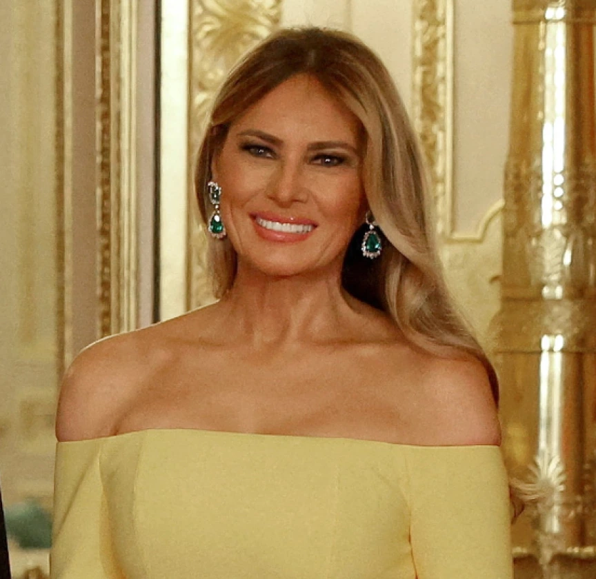 Melania Trump Slammed For Showing Shoulders At U.K. Banquet