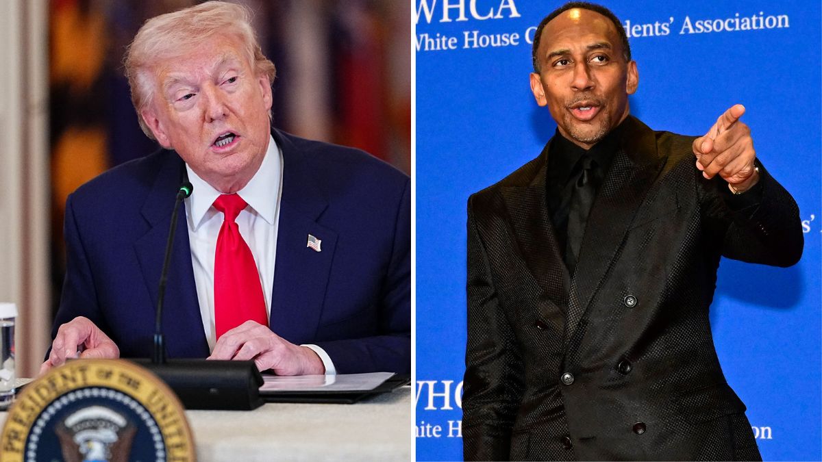 Donald Trump laughs at Stephen A. Smith’s lack of presidential ‘aptitude’